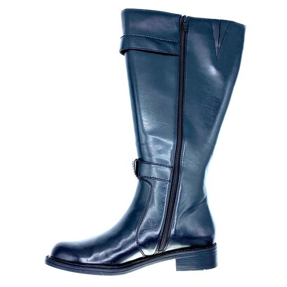 David Tate Mustang Wide Shaft Tall Black Boots 7 - Picture 11 of 11